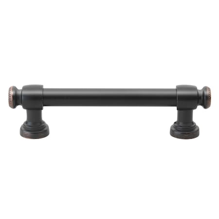 Gliderite Hardware 3-3/4 in. Center to Center Oil Rubbed Bronze Classic Euro Bar Pull - 4361-96-ORB 4361-96-ORB-1